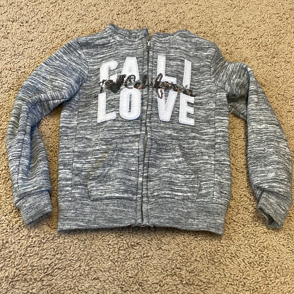 Reflex kids Cali love glitter zip up hoodie - Picture 9 of 9